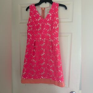 Pink floral dress